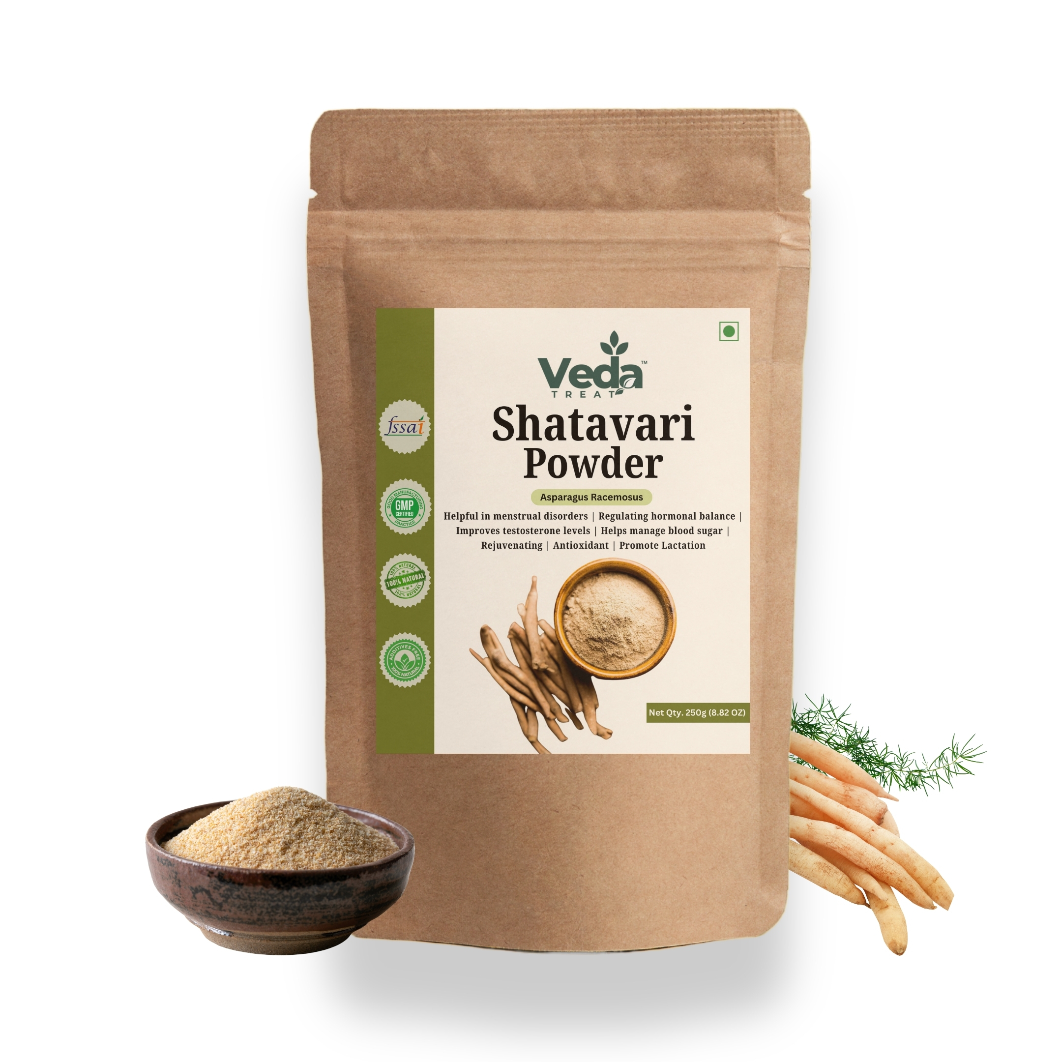 VedaTreat Organic Ashwagandha Powder and Shatavari Powder: 100% Pure & Natural Combo - Image 2